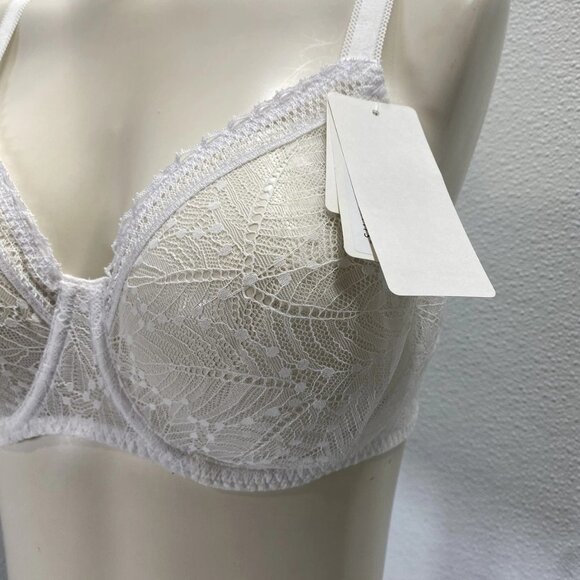 NEW SIMONE PERELE Women's Comète Moulded Unlined Underwire Bra White Size 36D - Picture 7 of 9